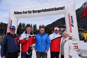 Bild WMP: von links TSV Bezirksreferent Georg Schwentner, Sprecher Herman Edler, TVB Geschäftsführer Armin Kuen, Sprecher Fredy Treichelt, Bürgermeisterin Brigitte Lackner beim Conticup